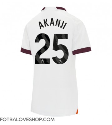 Manchester City Manuel Akanji #25 Dámské Venkovní Dres 2023-24 Krátký Rukáv