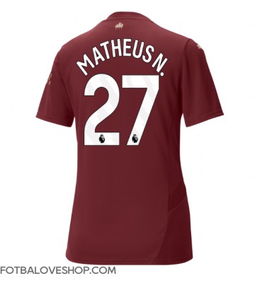 Manchester City Matheus Nunes #27 Dámské Alternativní Dres 2024-25 Krátký Rukáv