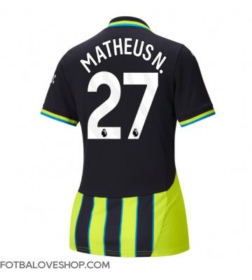 Manchester City Matheus Nunes #27 Dámské Venkovní Dres 2024-25 Krátký Rukáv