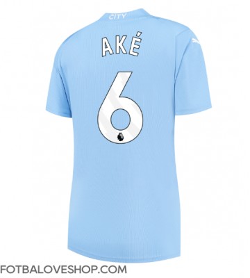 Manchester City Nathan Ake #6 Dámské Domácí Dres 2023-24 Krátký Rukáv