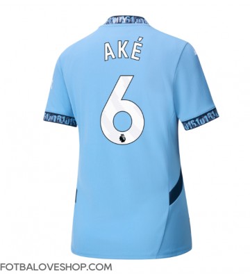 Manchester City Nathan Ake #6 Dámské Domácí Dres 2024-25 Krátký Rukáv