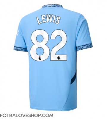 Manchester City Rico Lewis #82 Domácí Dres 2024-25 Krátký Rukáv