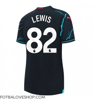 Manchester City Rico Lewis #82 Dámské Alternativní Dres 2023-24 Krátký Rukáv