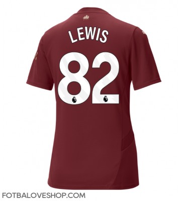 Manchester City Rico Lewis #82 Dámské Alternativní Dres 2024-25 Krátký Rukáv