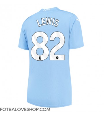 Manchester City Rico Lewis #82 Dámské Domácí Dres 2023-24 Krátký Rukáv