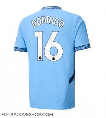 Manchester City Rodri Hernandez #16 Domácí Dres 2024-25 Krátký Rukáv