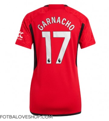 Manchester United Alejandro Garnacho #17 Dámské Domácí Dres 2023-24 Krátký Rukáv