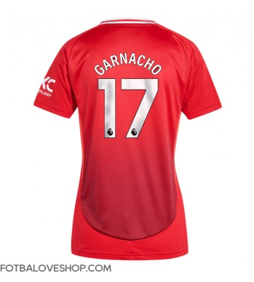 Manchester United Alejandro Garnacho #17 Dámské Domácí Dres 2024-25 Krátký Rukáv