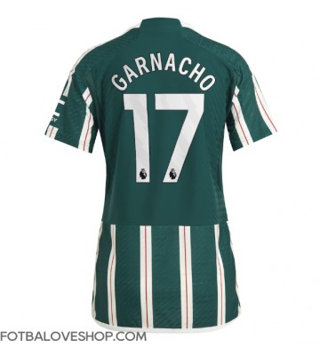 Manchester United Alejandro Garnacho #17 Dámské Venkovní Dres 2023-24 Krátký Rukáv