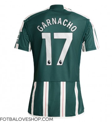 Manchester United Alejandro Garnacho #17 Venkovní Dres 2023-24 Krátký Rukáv