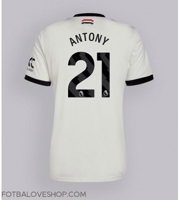 Manchester United Antony #21 Alternativní Dres 2024-25 Krátký Rukáv