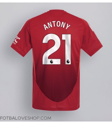 Manchester United Antony #21 Domácí Dres 2024-25 Krátký Rukáv