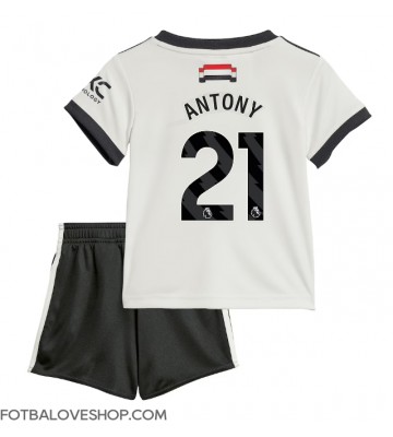 Manchester United Antony #21 Dětské Alternativní Dres 2024-25 Krátký Rukáv (+ trenýrky)