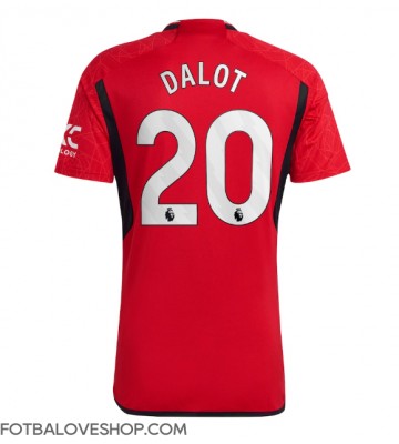 Manchester United Diogo Dalot #20 Domácí Dres 2023-24 Krátký Rukáv