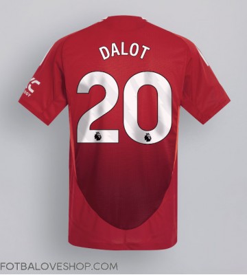 Manchester United Diogo Dalot #20 Domácí Dres 2024-25 Krátký Rukáv