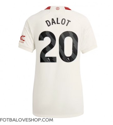 Manchester United Diogo Dalot #20 Dámské Alternativní Dres 2023-24 Krátký Rukáv