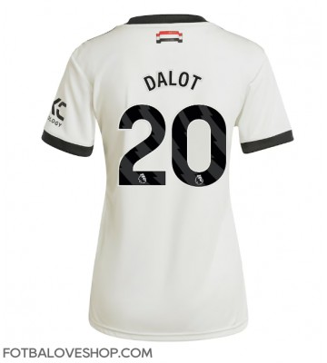 Manchester United Diogo Dalot #20 Dámské Alternativní Dres 2024-25 Krátký Rukáv