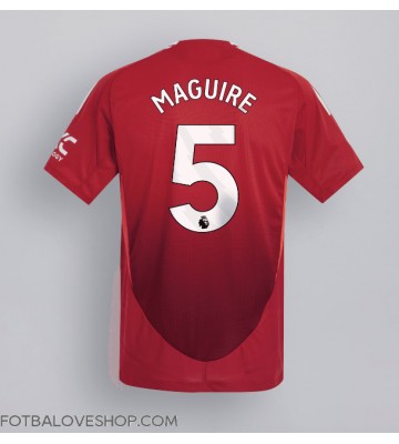 Manchester United Harry Maguire #5 Domácí Dres 2024-25 Krátký Rukáv