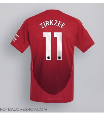 Manchester United Joshua Zirkzee #11 Domácí Dres 2024-25 Krátký Rukáv