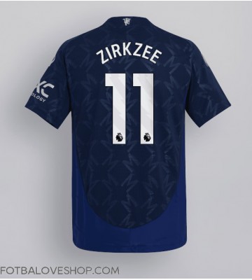 Manchester United Joshua Zirkzee #11 Venkovní Dres 2024-25 Krátký Rukáv