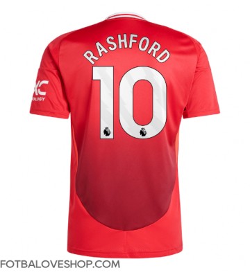 Manchester United Marcus Rashford #10 Domácí Dres 2024-25 Krátký Rukáv