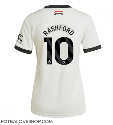 Manchester United Marcus Rashford #10 Dámské Alternativní Dres 2024-25 Krátký Rukáv