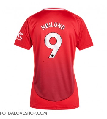 Manchester United Rasmus Hojlund #9 Dámské Domácí Dres 2024-25 Krátký Rukáv