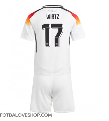 Německo Florian Wirtz #17 Dětské Domácí Dres ME 2024 Krátký Rukáv (+ trenýrky)