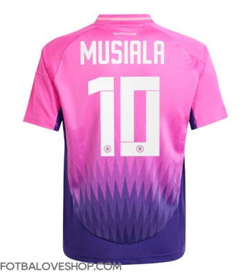 Německo Jamal Musiala #10 Venkovní Dres ME 2024 Krátký Rukáv