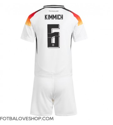 Německo Joshua Kimmich #6 Dětské Domácí Dres ME 2024 Krátký Rukáv (+ trenýrky)