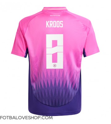 Německo Toni Kroos #8 Venkovní Dres ME 2024 Krátký Rukáv