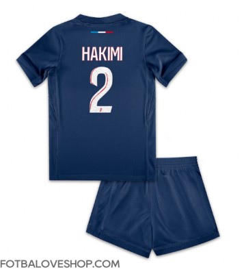 Paris Saint-Germain Achraf Hakimi #2 Dětské Domácí Dres 2024-25 Krátký Rukáv (+ trenýrky)