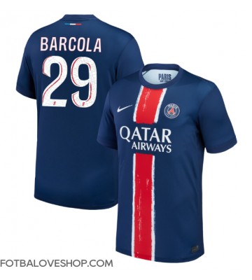 Paris Saint-Germain Bradley Barcola #29 Domácí Dres 2024-25 Krátký Rukáv