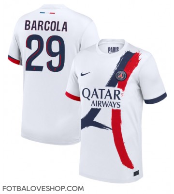 Paris Saint-Germain Bradley Barcola #29 Venkovní Dres 2024-25 Krátký Rukáv