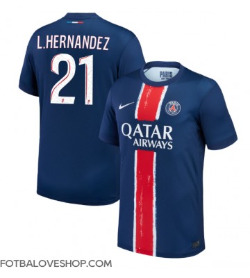 Paris Saint-Germain Lucas Hernandez #21 Domácí Dres 2024-25 Krátký Rukáv