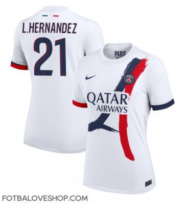 Paris Saint-Germain Lucas Hernandez #21 Dámské Venkovní Dres 2024-25 Krátký Rukáv