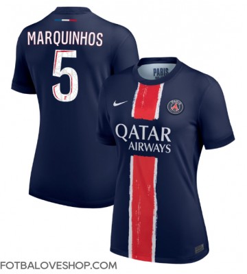 Paris Saint-Germain Marquinhos #5 Dámské Domácí Dres 2024-25 Krátký Rukáv