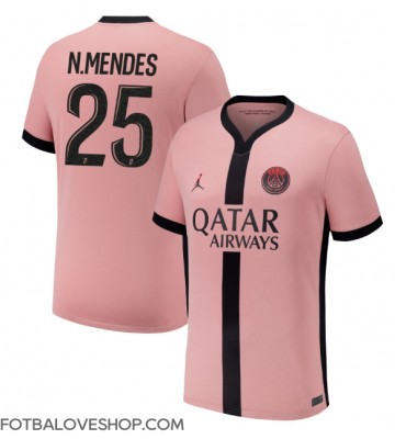 Paris Saint-Germain Nuno Mendes #25 Alternativní Dres 2024-25 Krátký Rukáv