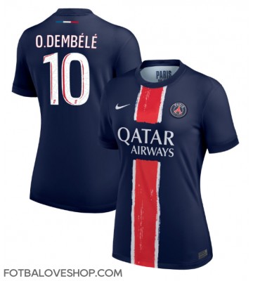 Paris Saint-Germain Ousmane Dembele #10 Dámské Domácí Dres 2024-25 Krátký Rukáv