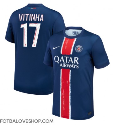 Paris Saint-Germain Vitinha #17 Domácí Dres 2024-25 Krátký Rukáv