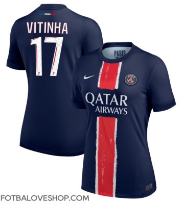 Paris Saint-Germain Vitinha #17 Dámské Domácí Dres 2024-25 Krátký Rukáv