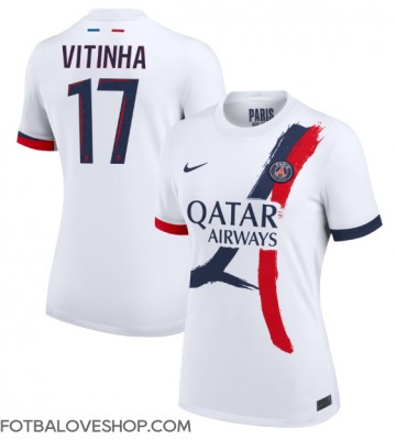 Paris Saint-Germain Vitinha #17 Dámské Venkovní Dres 2024-25 Krátký Rukáv