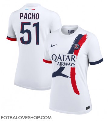 Paris Saint-Germain Willian Pacho #51 Dámské Venkovní Dres 2024-25 Krátký Rukáv