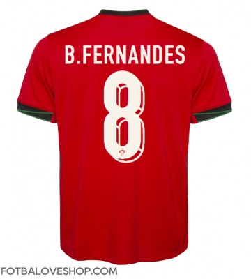 Portugalsko Bruno Fernandes #8 Domácí Dres ME 2024 Krátký Rukáv