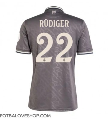 Real Madrid Antonio Rudiger #22 Alternativní Dres 2024-25 Krátký Rukáv