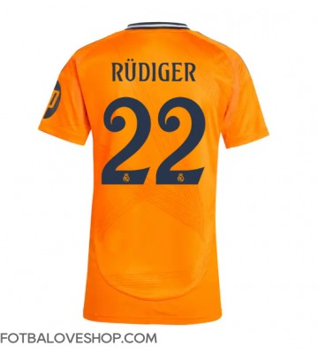 Real Madrid Antonio Rudiger #22 Dámské Venkovní Dres 2024-25 Krátký Rukáv