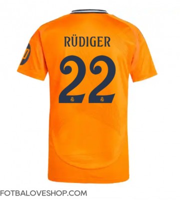 Real Madrid Antonio Rudiger #22 Venkovní Dres 2024-25 Krátký Rukáv