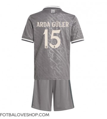 Real Madrid Arda Guler #15 Dětské Alternativní Dres 2024-25 Krátký Rukáv (+ trenýrky)