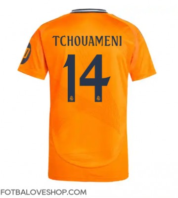 Real Madrid Aurelien Tchouameni #14 Venkovní Dres 2024-25 Krátký Rukáv