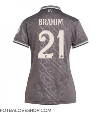 Real Madrid Brahim Diaz #21 Dámské Alternativní Dres 2024-25 Krátký Rukáv